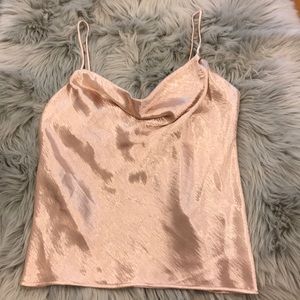 NWT Mango Silk Camisole top. Size Large